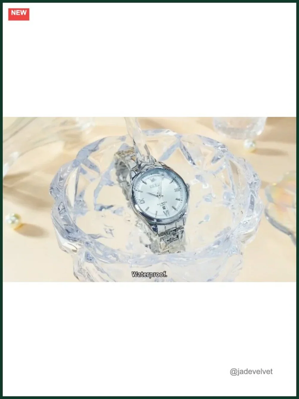 Luxury Dainty Quartz Wrist Watch Stainless Steel Waterproof